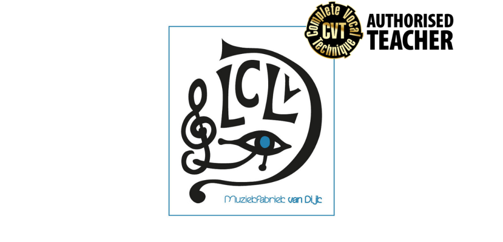 Muziekfabriek van Dijk logo met stempel authorised CVT teacher